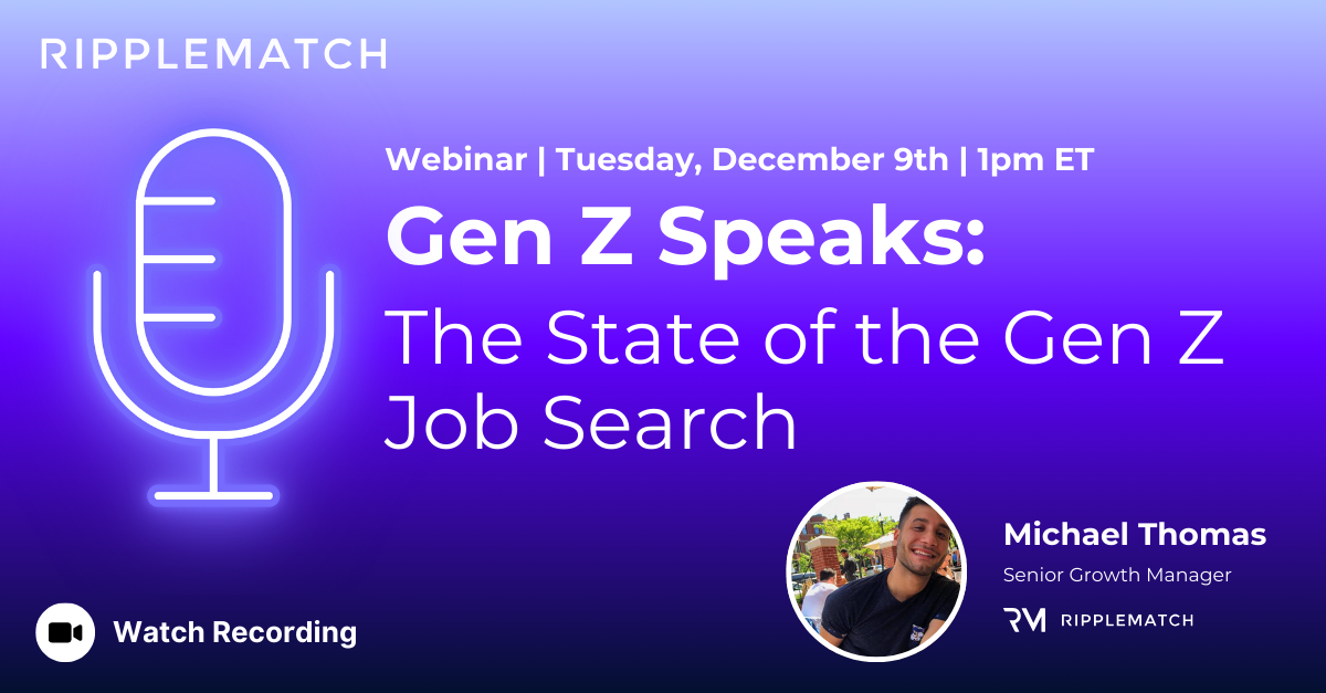 Gen Z Speaks: The State of the Gen Z Job Search