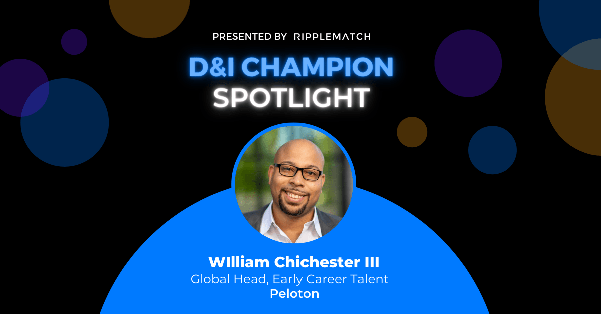D&I Champion Spotlight : William Chichester III, Peloton